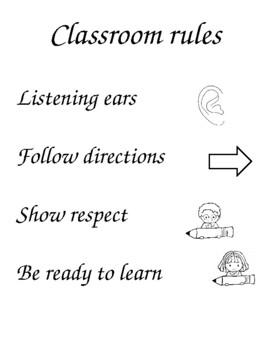 Preview of Clasroom Rules