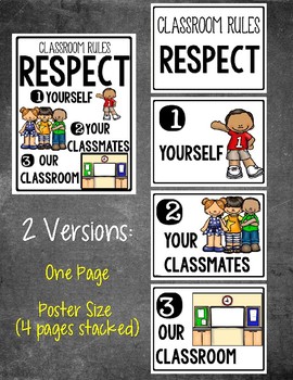 Classroom Rules Anchor Chart and Poster by Pencils and Panthers | TpT