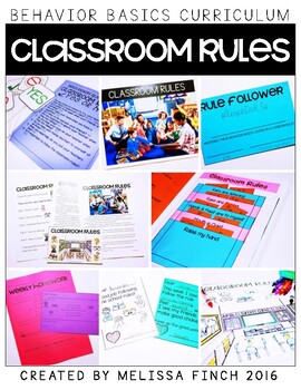 Preview of Classroom Rules- Behavior Basics Curriculum for Special Education