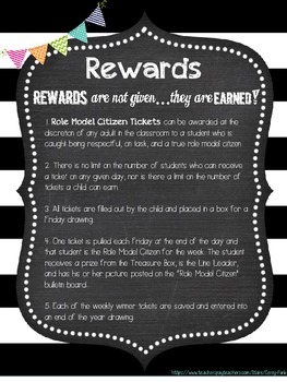 Classroom Rules, Behavior Clip Chart, Rewards, Consequences, targets