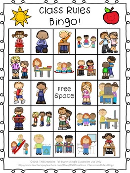 make a classroom bingo game