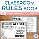 Classroom Rules Book EDITABLE