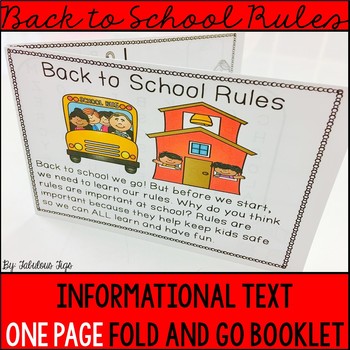 Preview of Classroom Rules Booklet: Back to School Activities