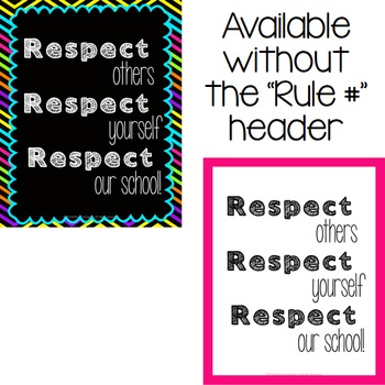 Classroom Rules {Bright & Bold} by Katie Farr | Teachers Pay Teachers