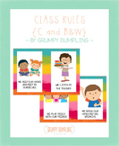 Class Rules Posters {C & B&W}