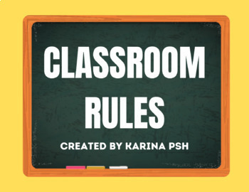 Preview of Classroom Rules Classroom Management