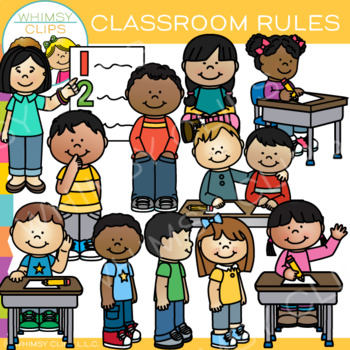 Preview of Back to School Classroom Rules, Expectations and Procedures Clip Art