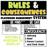 Classroom Rules & Consequences Classroom Management System