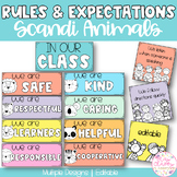 Classroom Rules | Editable & Australian Fonts | Scandi Animals