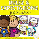 Classroom Rules - Editable & Queensland Fonts