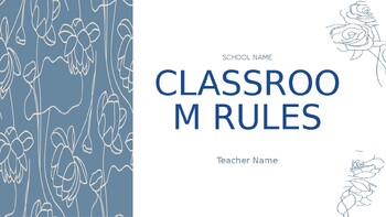 Preview of Classroom Rules Education Presentation