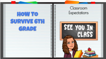 Preview of Classroom Rules, Expectations and Daily Checklist Google Slides