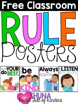 Preview of Classroom Rules {Freebie}