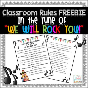 Preview of Classroom Rules Freebie