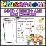 Classroom Rules Good And Bad Choices Activities Worksheet