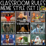 Classroom Rules Meme Style (Set 1)
