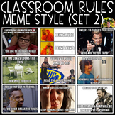 Classroom Rules Meme Style (Set 2)