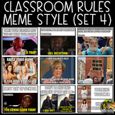 Classroom Rules Meme Style (Set 4)