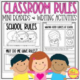 Classroom Rules Mini Readers and Writing Activities with D