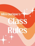 Classroom Rules Poster