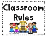 Classroom Rules Posters