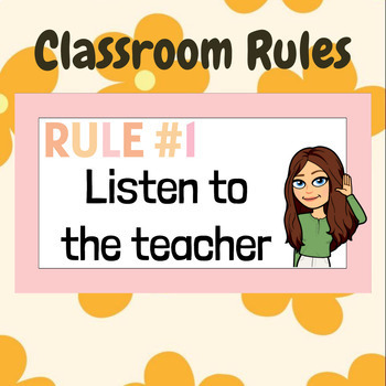 Preview of Classroom Rules Posters