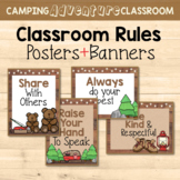 Classroom Rules Posters  {Camping Adventure Forest Classro