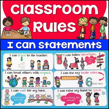 Preview of Classroom Rules Posters Classroom Rules and Expectations Bulletin Board Display