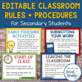 Classroom Routines and Procedures Posters | Printable and 