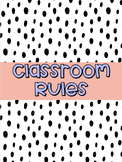 Classroom Rules Posters | Pastel and Polka Dot