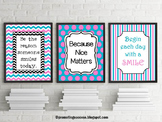 Classroom Rules Posters Set of 3 Inspirational Quotes Clas