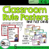 Classroom Rules Posters and Cards