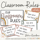 Classroom Rules Posters for Classroom Management | Boho Ra