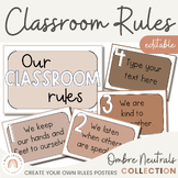 Classroom Rules Posters for Classroom Management | Ombre N