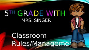 Preview of Classroom Rules PowerPoint- Fully Editable