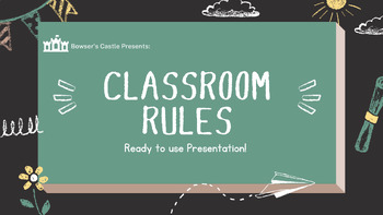 Preview of Classroom Rules Presentation Template [SLIDES]