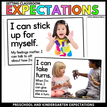 Preview of Classroom Rules | Rules and Expectations in PreK and Beyond | Posters and More