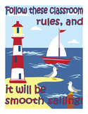 Classroom Rules: Sailing Theme