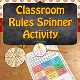 Classroom Rules Spinner Activity