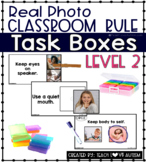 Back to School Classroom Rules Task Boxes Level 2