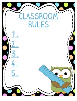 classroom rules presentation template