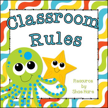 Under The Sea Themed Classroom Rules Positive Behavior Management