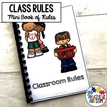 Preview of Classroom Rules Visual Book