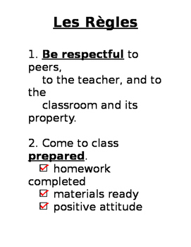 Preview of Classroom Rules Worksheet