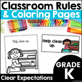 Classroom Rules & Expectations Posters & Coloring Pages Sc