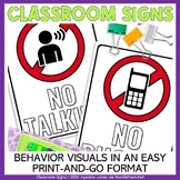 Classroom Rules and Expectation Posters (Visuals for Class