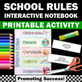 Classroom Rules and Expectations Back to School Activities