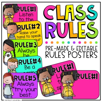 Preview of Classroom Rules and Expectations | Classroom Management | Back to School