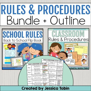 Preview of Classroom Rules and Expectations - Procedures Bundle - Back to School Activities