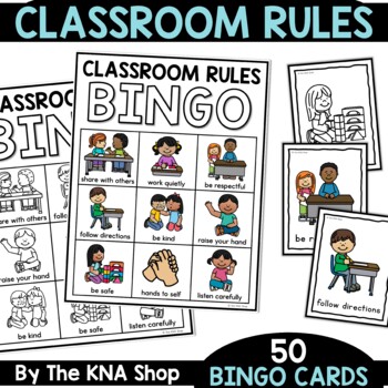 Preview of Classroom Rules and Back to School After Winter Break Expectations Review Bingo